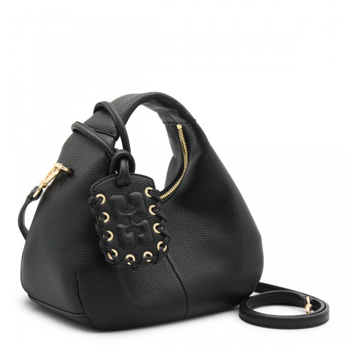 BLACK LEATHER HOBO MINI... 2
