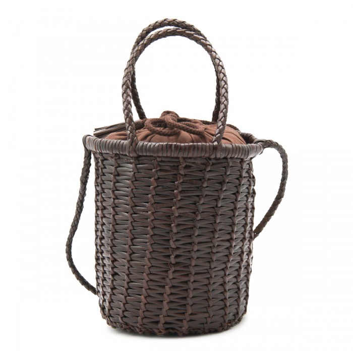 DARK BROWN LINA MINI SATCHEL