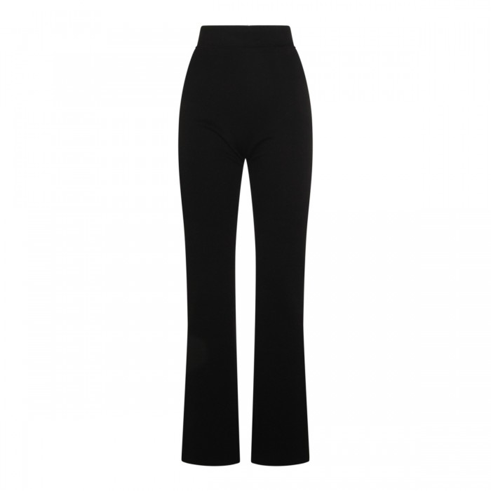 BLACK VISCOSE PANTS