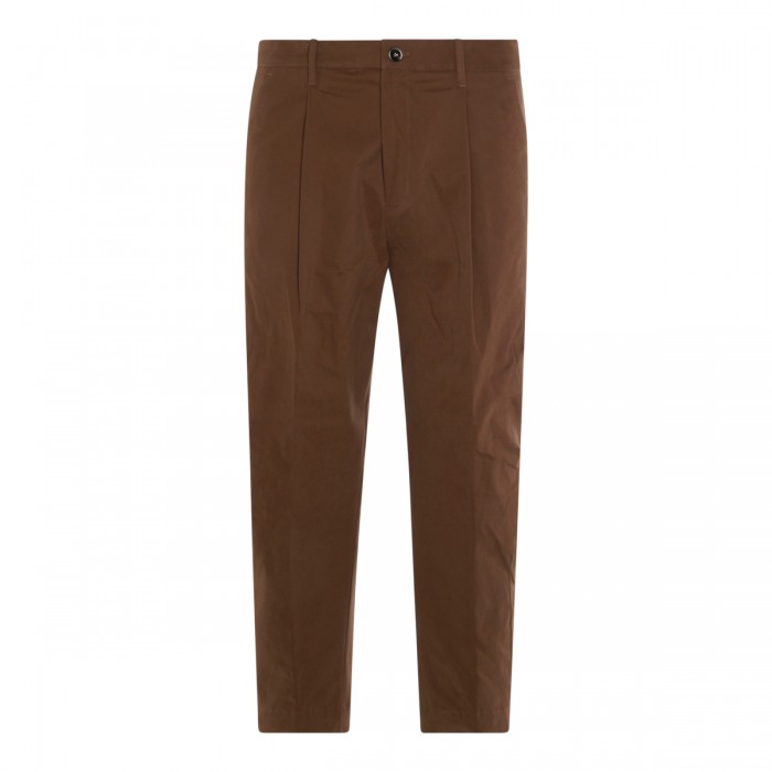 CAMEL COTTON PANTS
