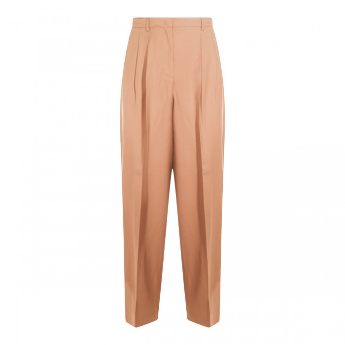 BEIGE WOOL PANTS