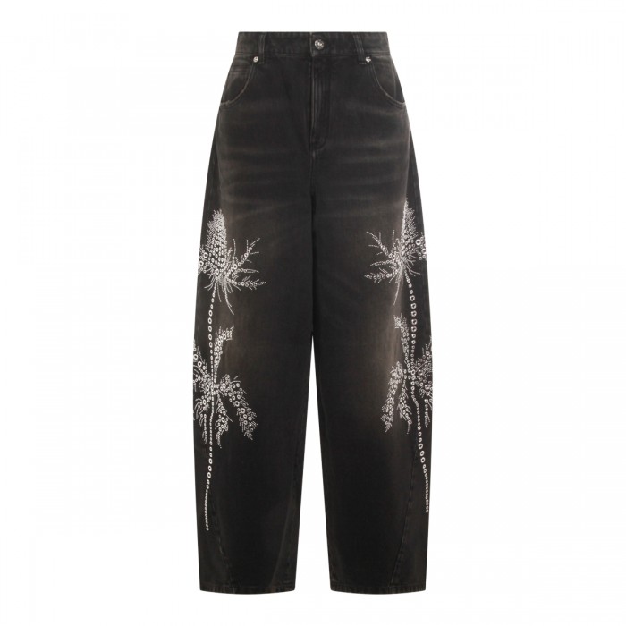 BLACK COTTON DENIM JEANS