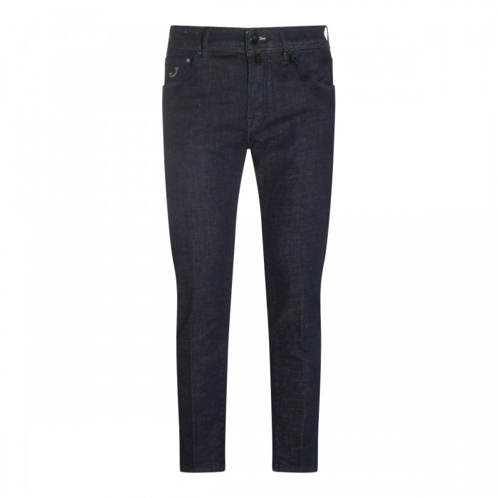 DARK BLUE COTTON SCOTT JEANS