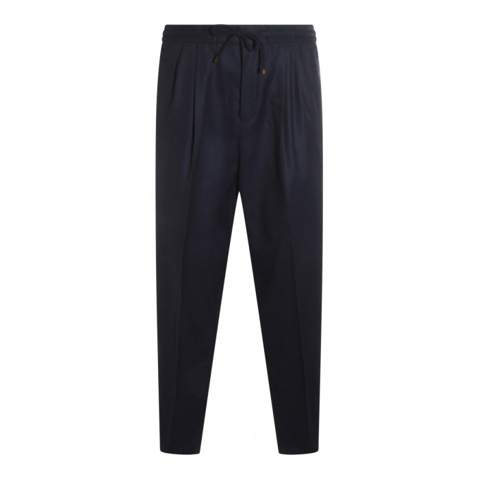 BLACK WOOL PANTS