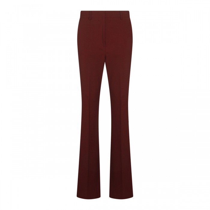 RED SILK PANTS