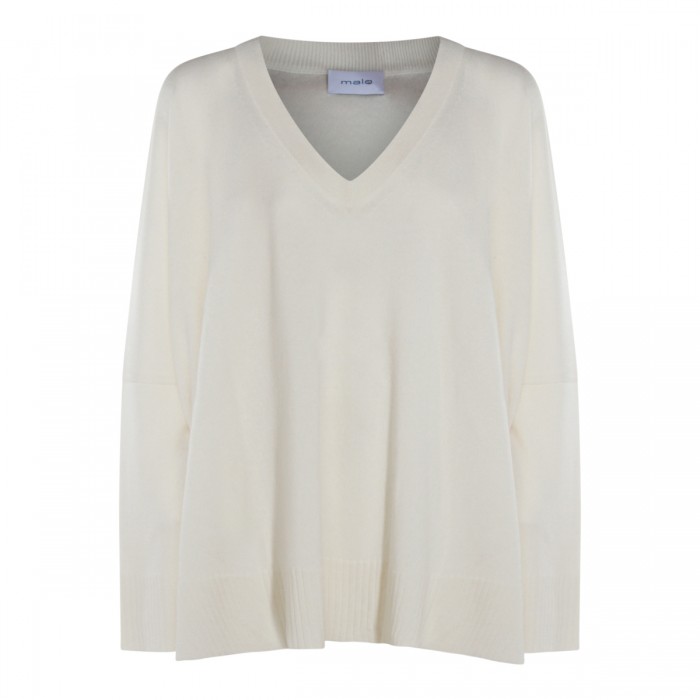 WHITE CASHMERE KNITWEAR