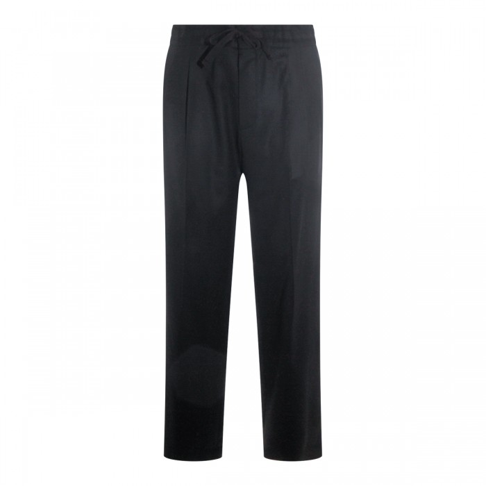 BLACK WOOL PANTS