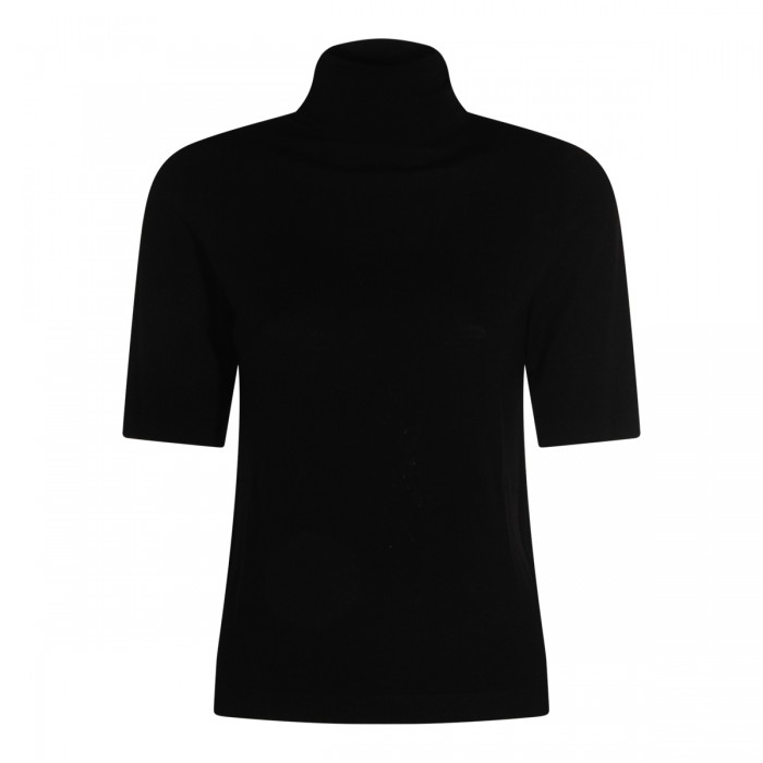 BLACK WOOL KNITWEAR