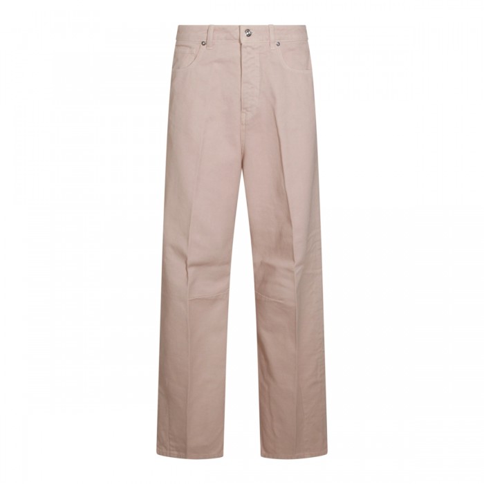 BEIGE COTTON JEANS