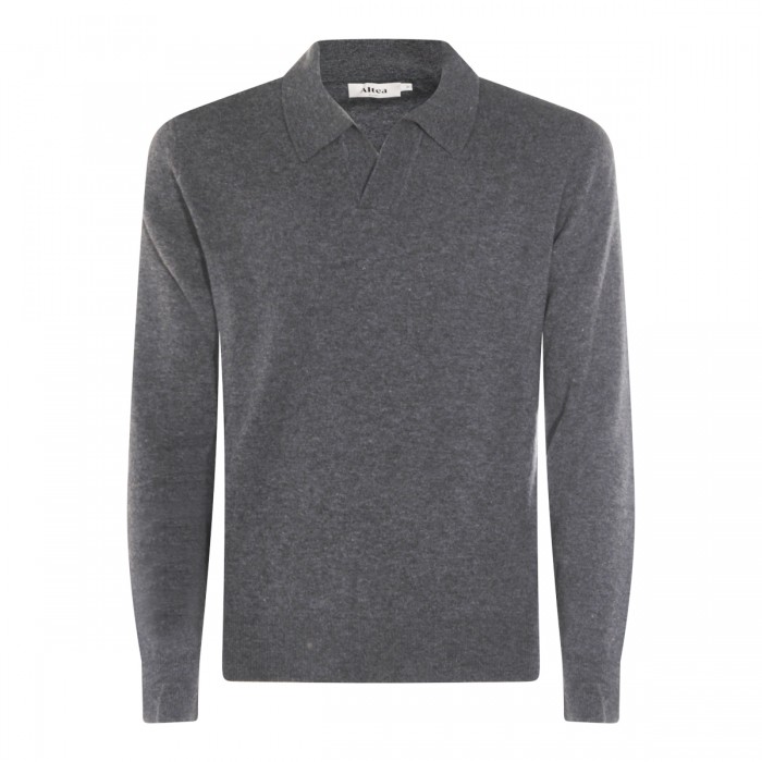 GREY WOOL KNITWEAR