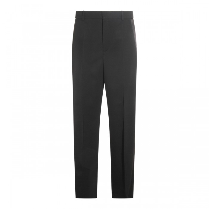 BLACK WOOL PANTS