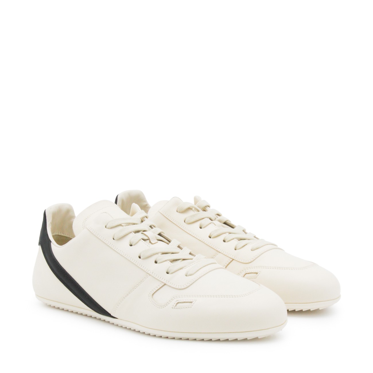 WHITE LEATHER MINIMAL SNEAKERS WHITE LEATHER MINIMAL SNEAKERS