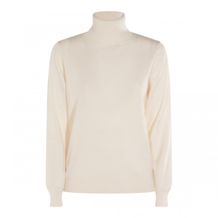 WHITE CASHMERE KNITWEAR
