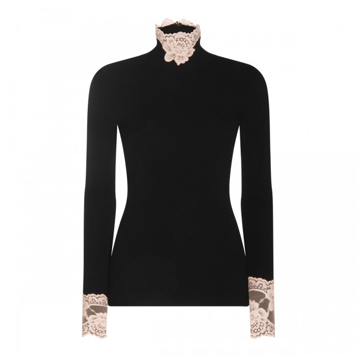 BLACK CASHMERE KNITWEAR