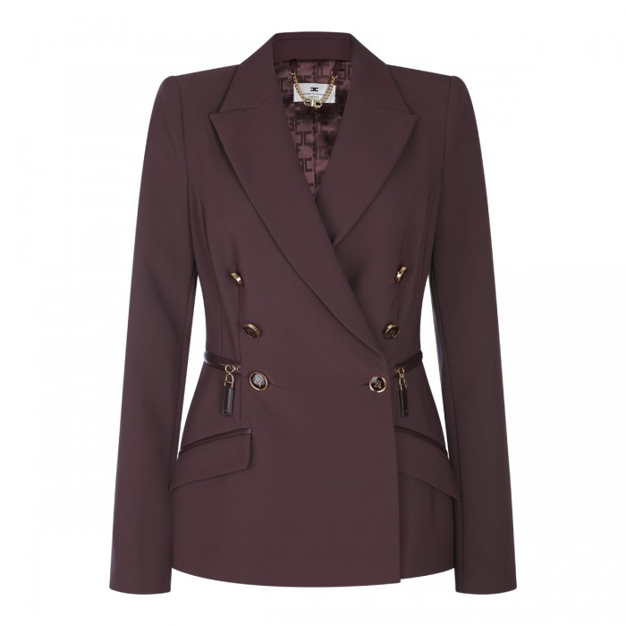 MERLOT DOUBLE BREASTED BLAZER