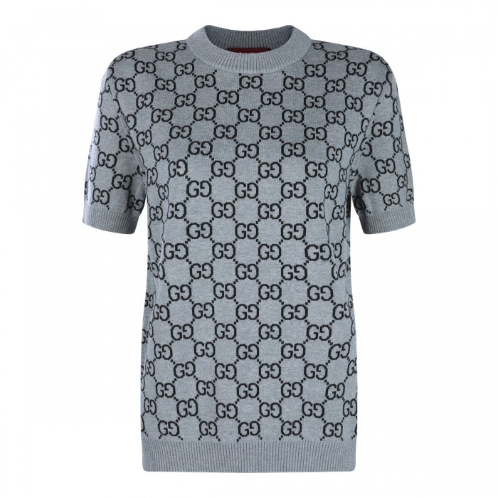 GREY AND BLACK WOOL KNITWEAR