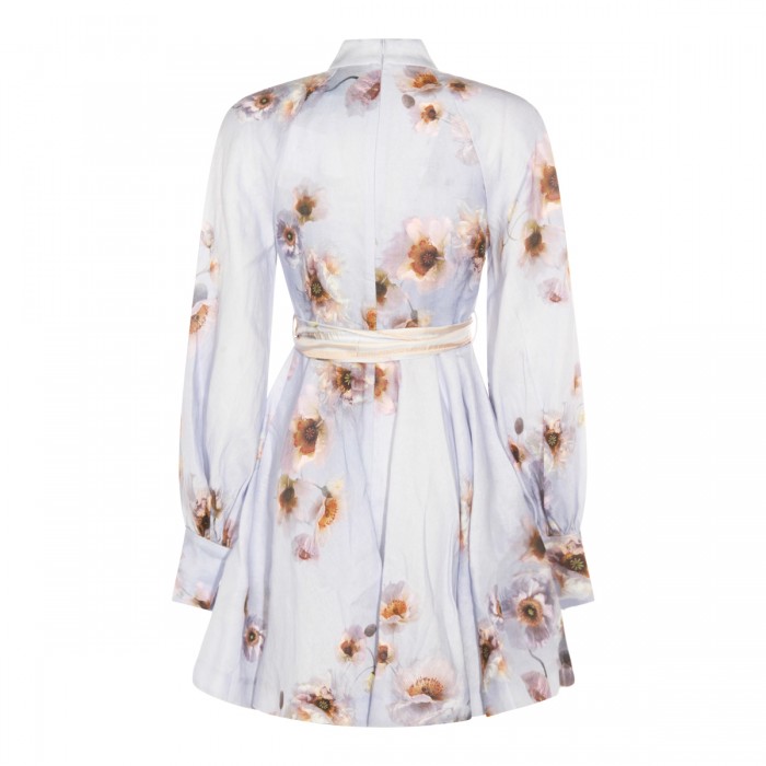 LILAC LINEN MINI DRESS 2