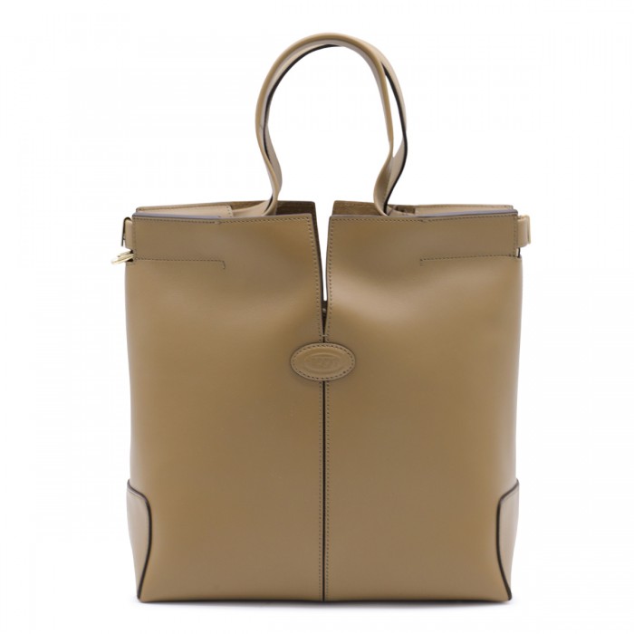 BEIGE LEATHER TOTES