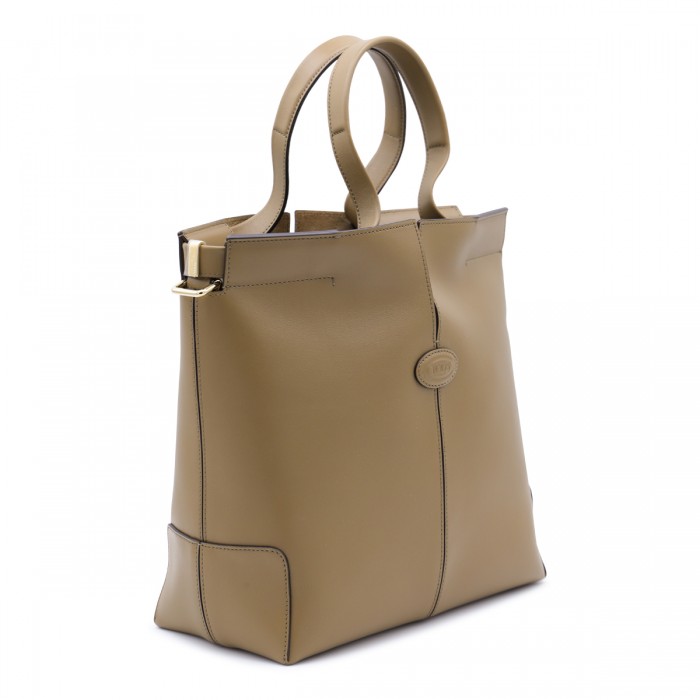 BEIGE LEATHER TOTES 2