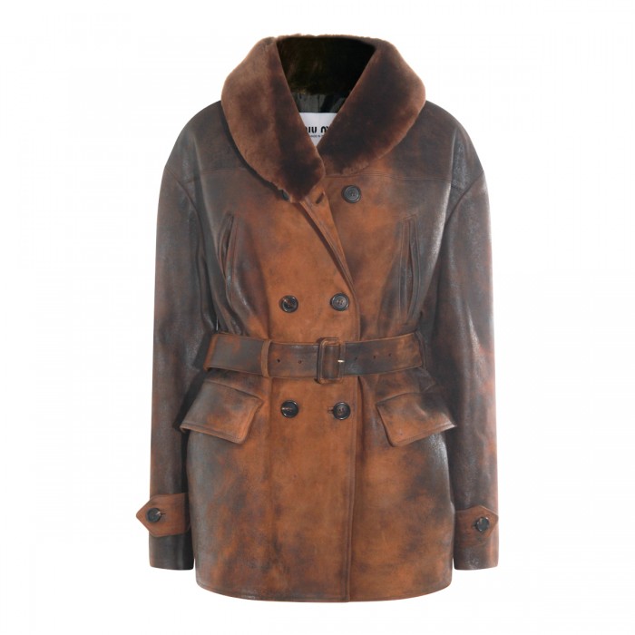 BROWN LEATHER JACKET