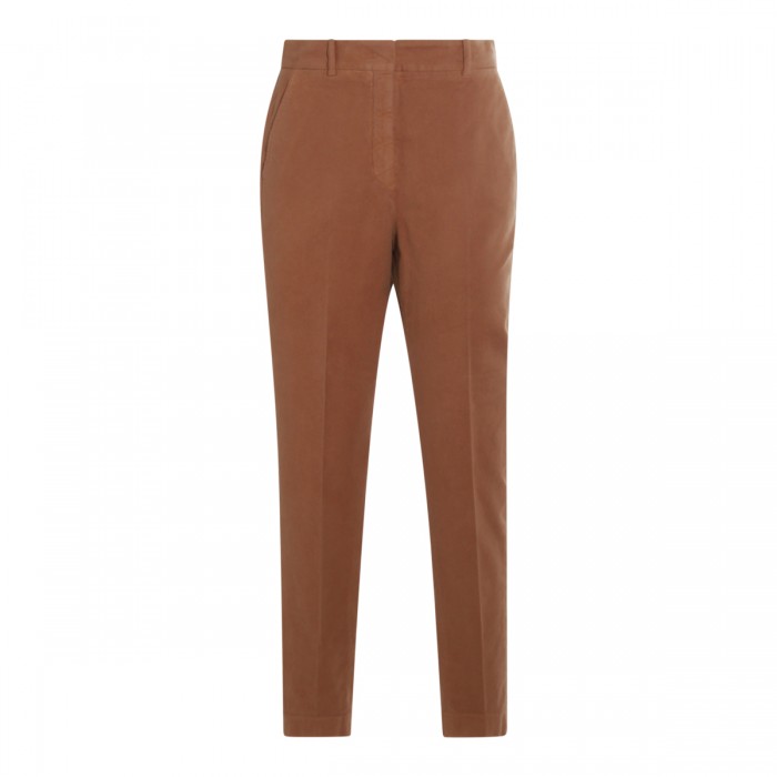 BROWN COTTON PANTS