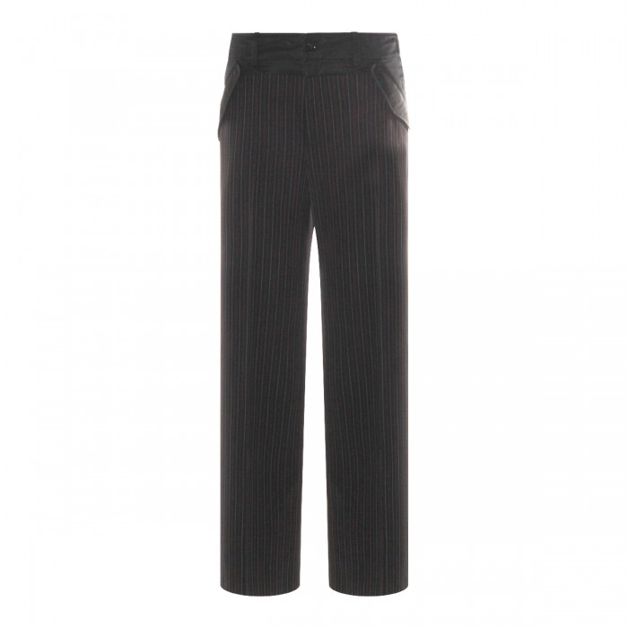 BLACK WOOL PANTS