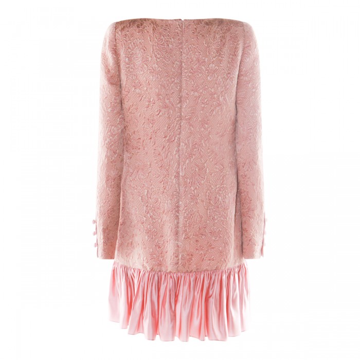 PINK WOOL MINI DRESS 2