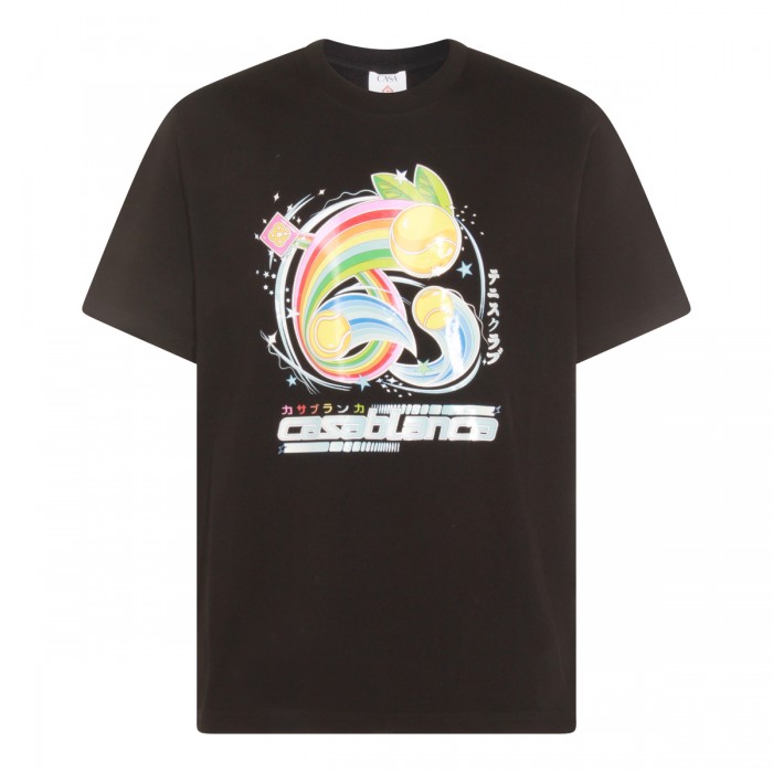 BLACK COTTON T-SHIRT