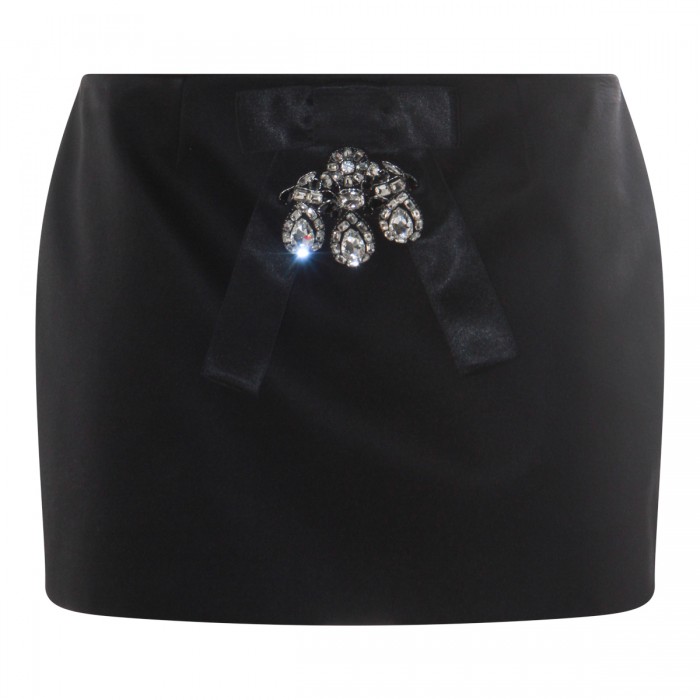 BLACK MINI SKIRT