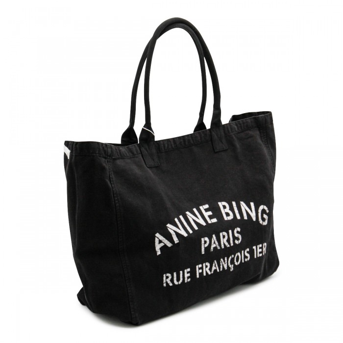 BLACK COTTON TOTES 2