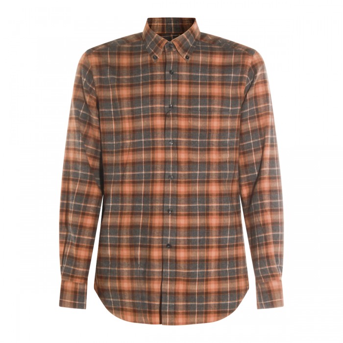 BROWN COTTON SHIRT