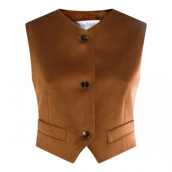 BROWN WOOL EDDA TOP
