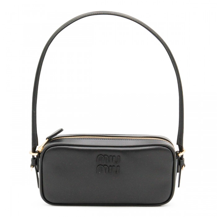 BLACK LEATHER MINI BAG