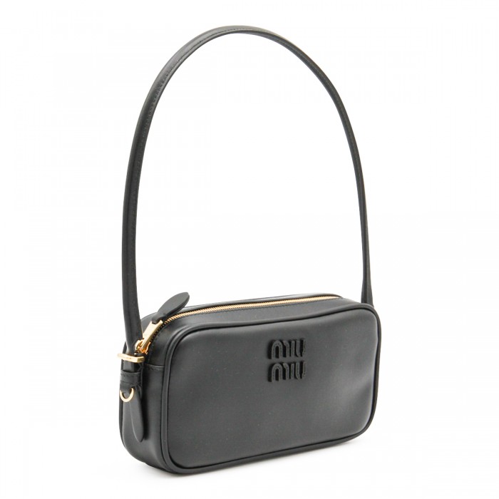 BLACK LEATHER MINI BAG 2