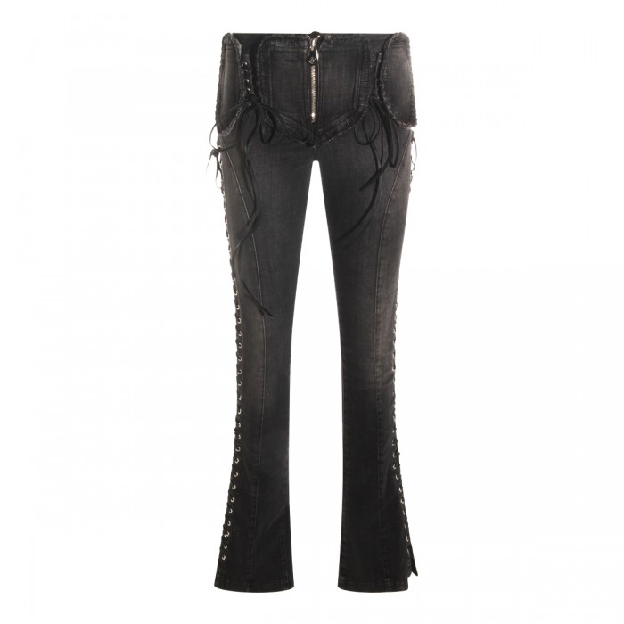 BLACK COTTON JEANS