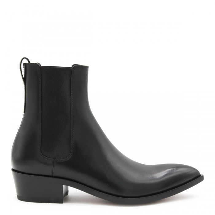 BLACK LEATHER BOOTS