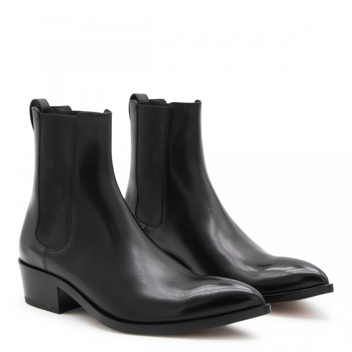 BLACK LEATHER BOOTS 2