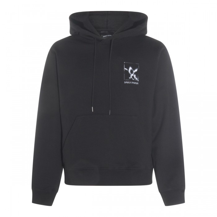 BLACK COTTON SWEATSHIRT