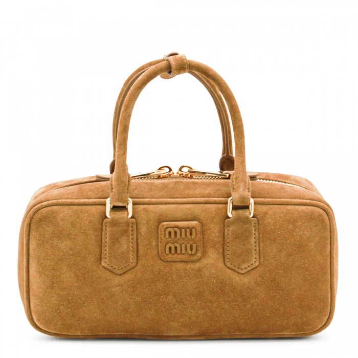 BROWN LEATHER ARCADIE...