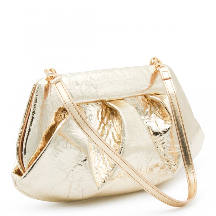 GOLD LEATHER EMERA CLUTCH 2