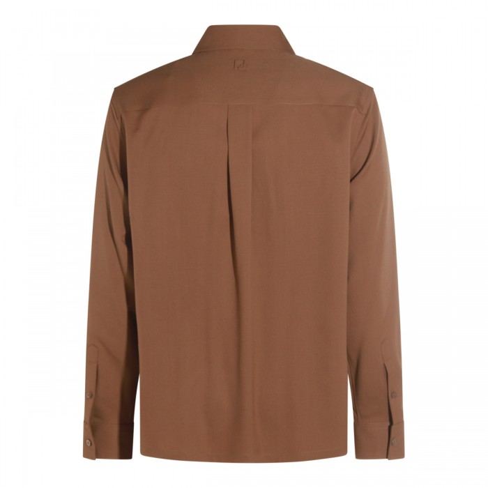 BROWN WOOL SHIRT 2