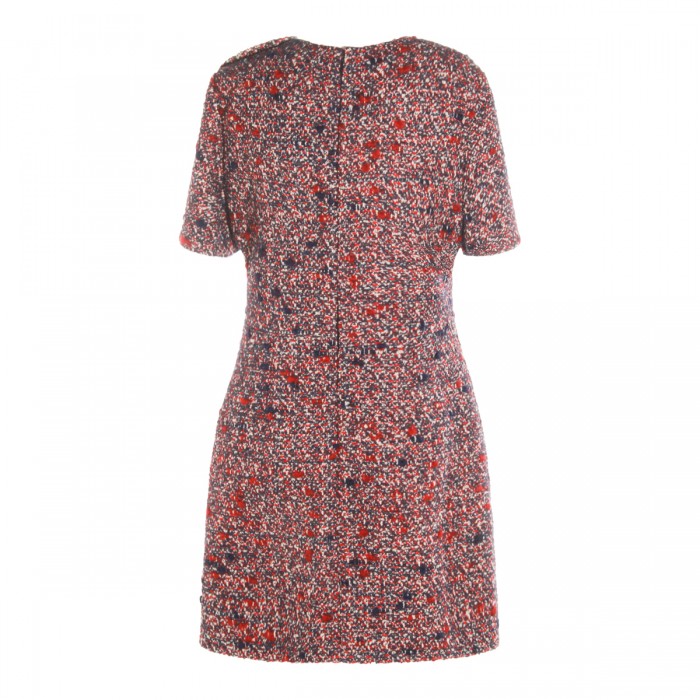 BLUE AND RED WOOL DRESS 2