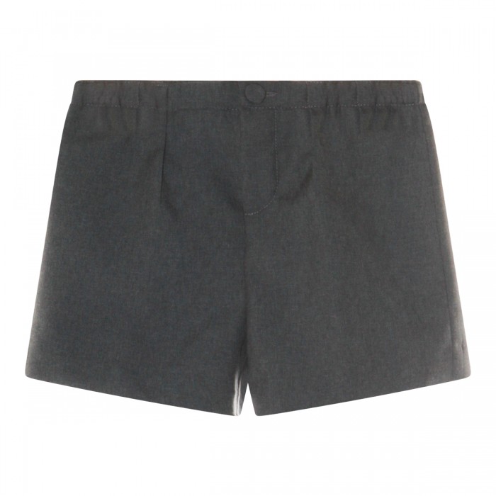 GREY WOOL SHORTS
