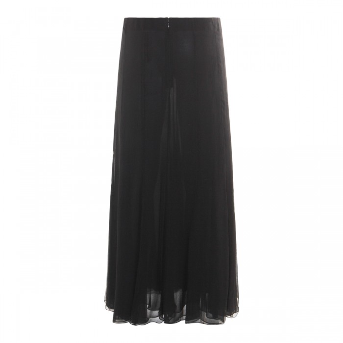 BLACK SILK SKIRT 2