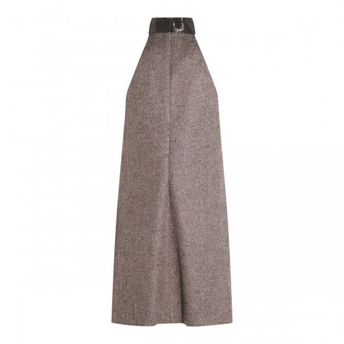 BROWN WOOL DRESS 2