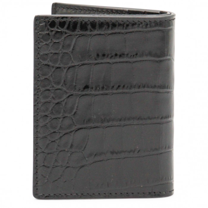 BLACK LEATHER CARD HOLDER 2