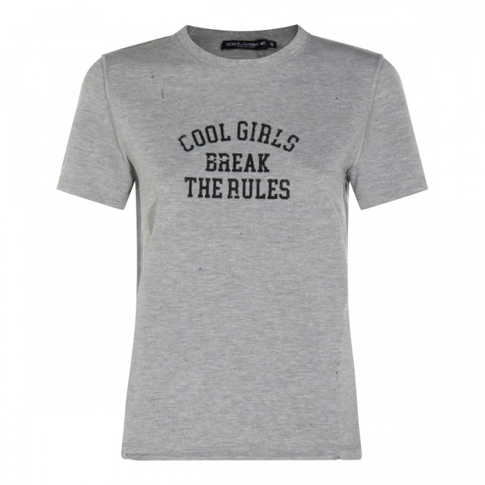 GREY COTTON T-SHIRT