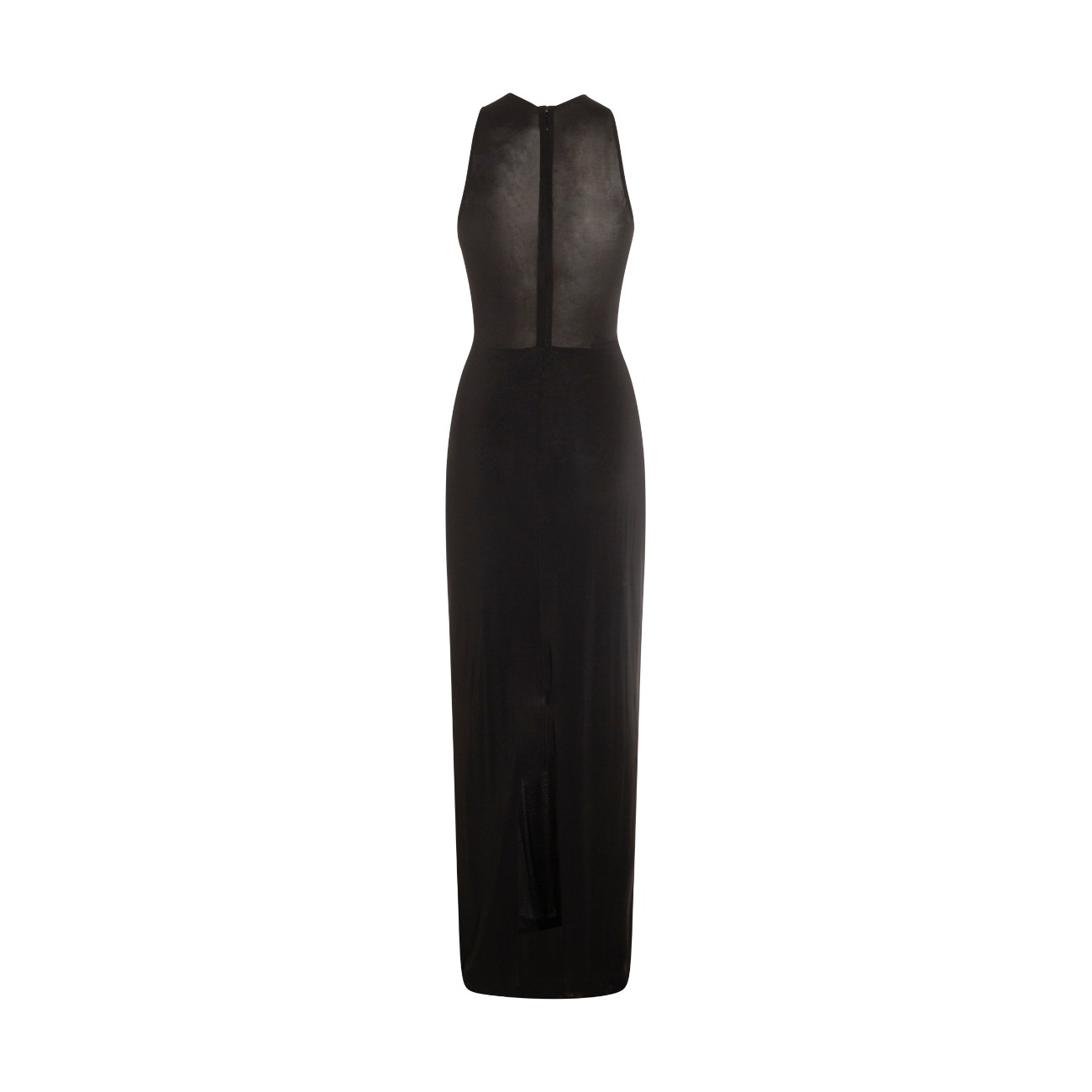 BLACK VISCOSE MAXI DRESS BLACK VISCOSE MAXI DRESS