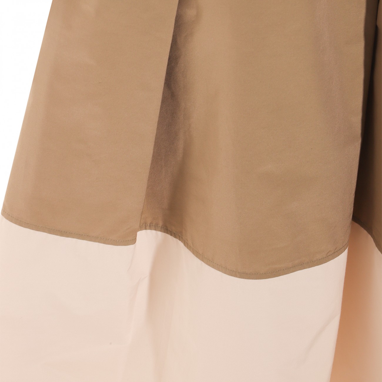 BROWN AND CREAM COTTON SKIRT BROWN AND CREAM COTTON SKIRT