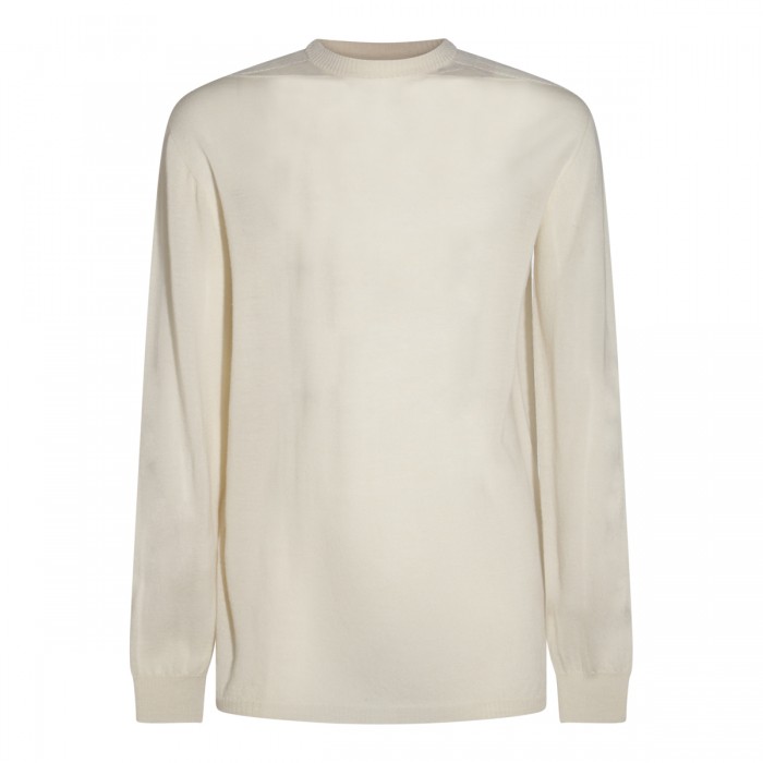 WHITE WOOL KNITWEAR